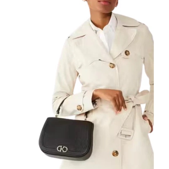 Traded - Kate Spade New York Kyla Black Pebbled Leather Saddle Bag Crossbody NWT - Picture 2 of 7